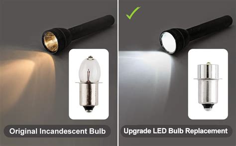 TRLIFE Maglite LED Bulbs DC 3V, Flashlight Replacement Bulbs for Only 2 ...