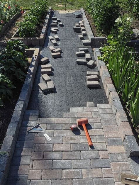 DIY Installation of Paver Base Panel for Paver Path - Part Two ~ Take ...