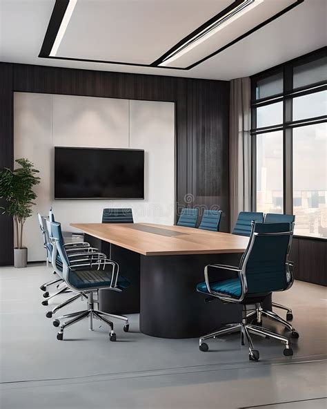 Conference Room in a Modern Office Stock Photo - Image of indoors, decoration: 304265682