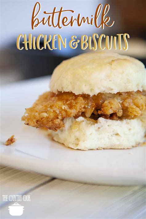 BUTTERMILK CHICKEN BISCUITS RECIPE | The Country Cook