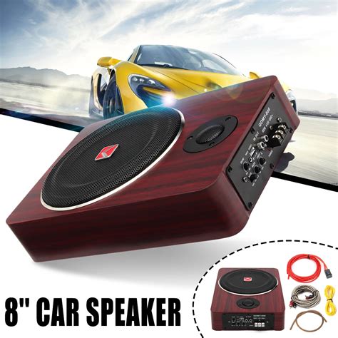 Aliexpress.com : Buy 8 inch Wooden 600W Active Power Car Subwoofer Speaker Under Seat 12V Auto ...