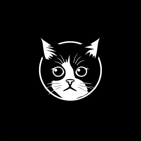 Cat - Black and White Isolated Icon - Vector illustration 26707748 Vector Art at Vecteezy