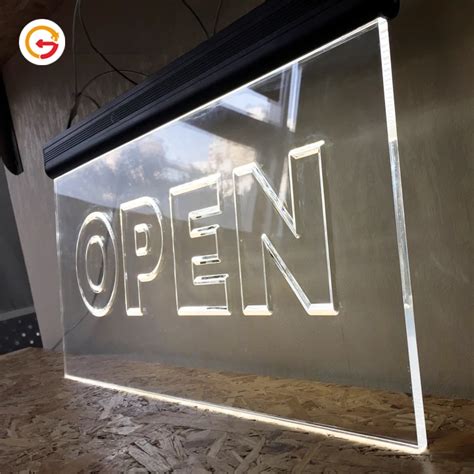 Jaguarsign Manufacturer Custom Edge Lit Acrylic Led Signage Hanging ...