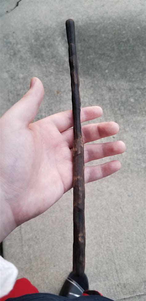 *casually turns 14" jumbo pencil into 12 1/2" Laurel wood wand with ...