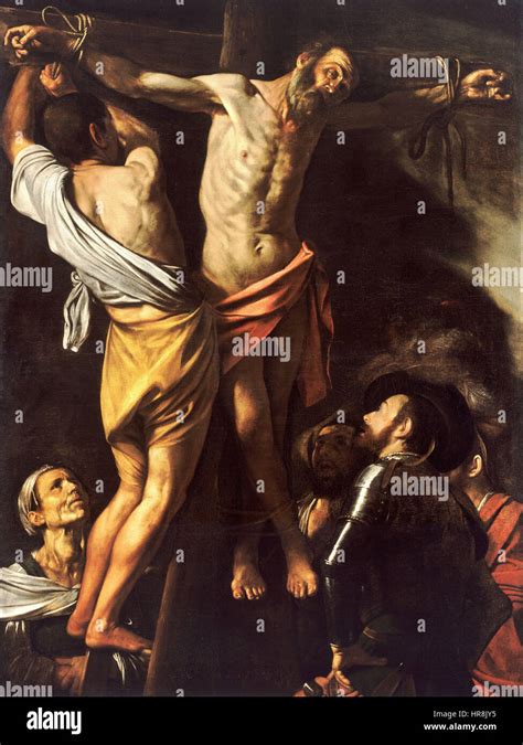 The Crucifixion of Saint Andrew-Caravaggio (1607 Stock Photo - Alamy