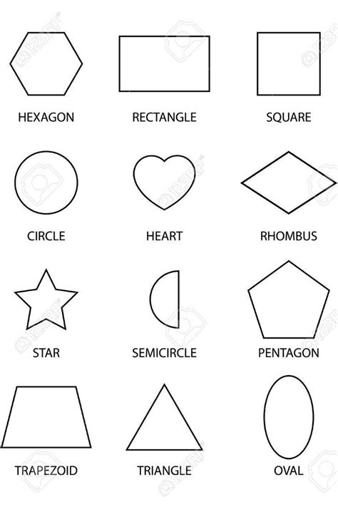 Shapes Outline Printable