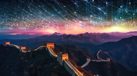 Premium AI Image | the great wall of china