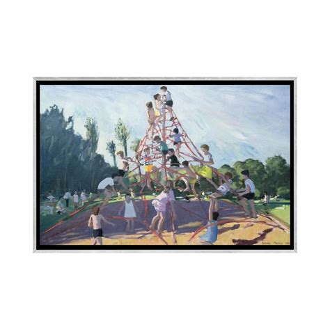 iCanvas "Mundy Playground, Markeaton Park, Derby" by Andrew Macara Framed - Bed Bath & Beyond ...