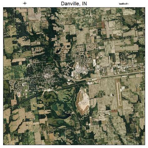 Aerial Photography Map of Danville, IN Indiana