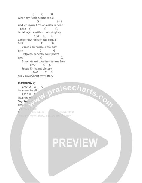 My Victory Chords PDF (Third Culture Worship) - PraiseCharts