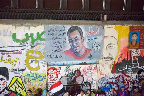 Egyptian Revolution S Graffiti Editorial Stock Photo - Image of ...