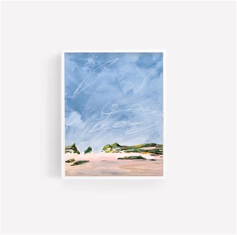 Beach Dunes Art Print Abstract Landscape Coastal Landscape - Etsy