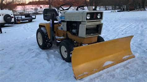 Snowplow installation on an IH cub cadet& lake ice plowing! - YouTube