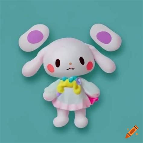 Cute illustration of a cinnamoroll-inspired character