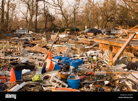 Hurricane Katrina damage in Bay St louis Mississippi USA Stock Photo ...