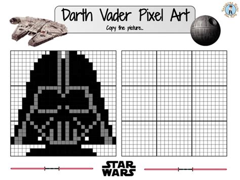 Star Wars Pixel Art - Darth Vader - Treasure hunt 4 Kids