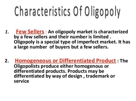 Market structure oligopoly