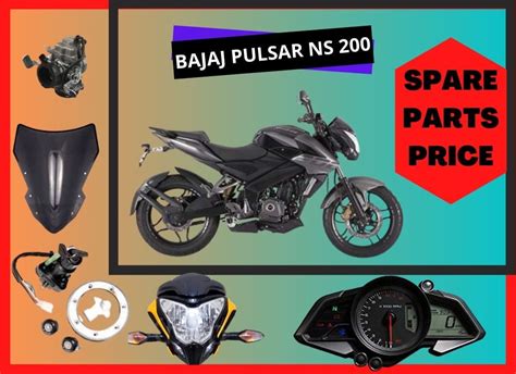 Bajaj Pulsar NS 200 spare components worth record in India 2023 - autoxyon