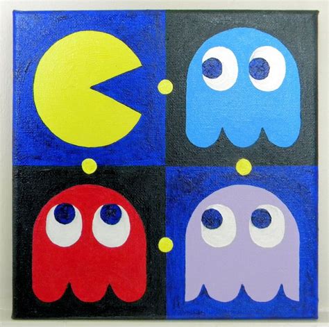 Awesome Pacman canvas! Disney Canvas Art, Kids Canvas Art, Small Canvas ...