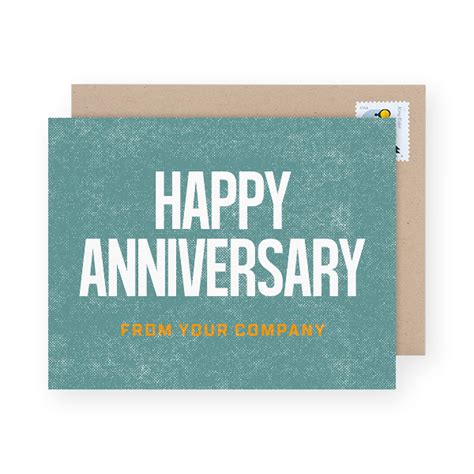 BUSINESS ANNIVERSARY CARDS FOR CUSTOMER MILESTONES