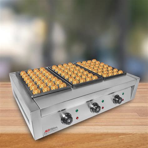 ALDKitchen Takoyaki Grill with Three Plates | Electric Takoyaki Machine | 84 Pcs | Nonstick ...