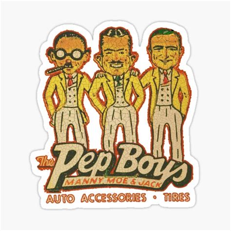 "Pep Boys usa" Sticker for Sale by BarnFindDave | Redbubble