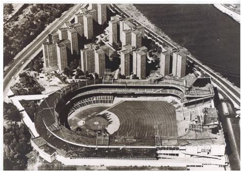 Polo Grounds New York Giants Aerial Vintage 8X10 BW Baseball ...