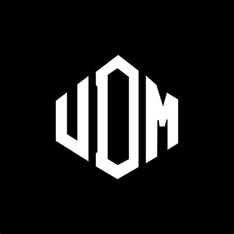 UDM letter logo design with polygon shape. UDM polygon and cube shape logo design. UDM hexagon ...