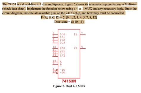 SOLVED: Build a truth table and answer the question. The 74153 is a dual 4-line to 1-line ...