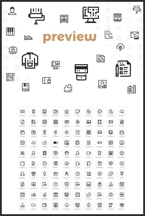 100 Free Minimalistic Line Icons Pack (Ai, SVG, EPS, PNG) | Bypeople