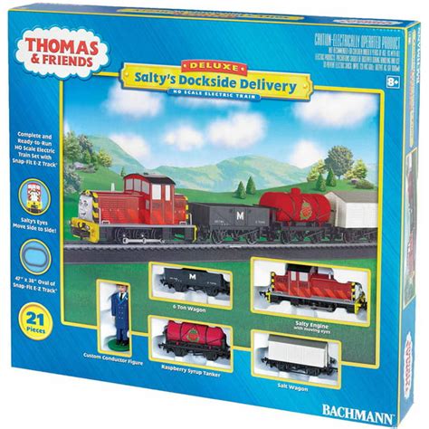 Bachmann Trains Thomas and Friends Salty's Dockside Delivery, HO Scale Ready-to-Run Electric ...