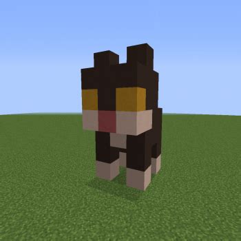 Small Cat Statue - Blueprints for MineCraft Houses, Castles, Towers, and more | Minecraft cat ...