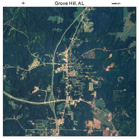 Aerial Photography Map of Grove Hill, AL Alabama