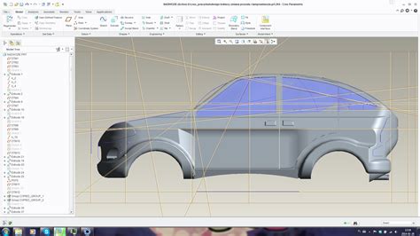 Car – Creo Parametric Practice ( + sketches ) – Marcela Nowak