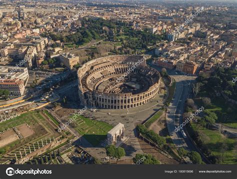 Aerial view of Colosseum — Stock Photo © a_medvedkov #180815696