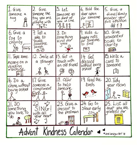 Kindness Advent Calendar - Etsy