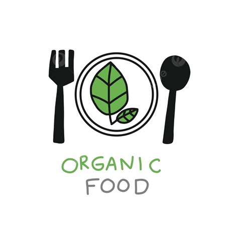 Organic Food Logo Vector Illustration Appetizer Spoon Meal Vector, Appetizer, Spoon, Meal PNG ...