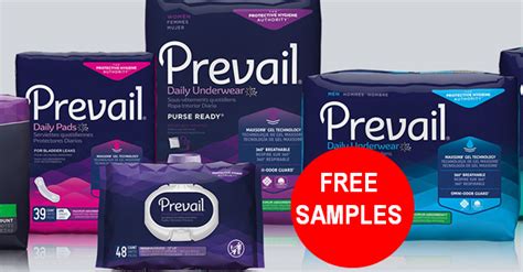 FREE Prevail incontinence sample kit