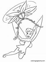 Disney Fairies Coloring Pages Tinkerbell sketch template