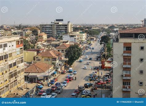 Aerial of Angola Capital City Luanda Busy Streets Editorial Image - Image of street, aerial ...