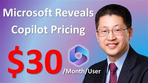 Microsoft Reveals MS 365 Copilot Pricing: $30 per user per month - YouTube