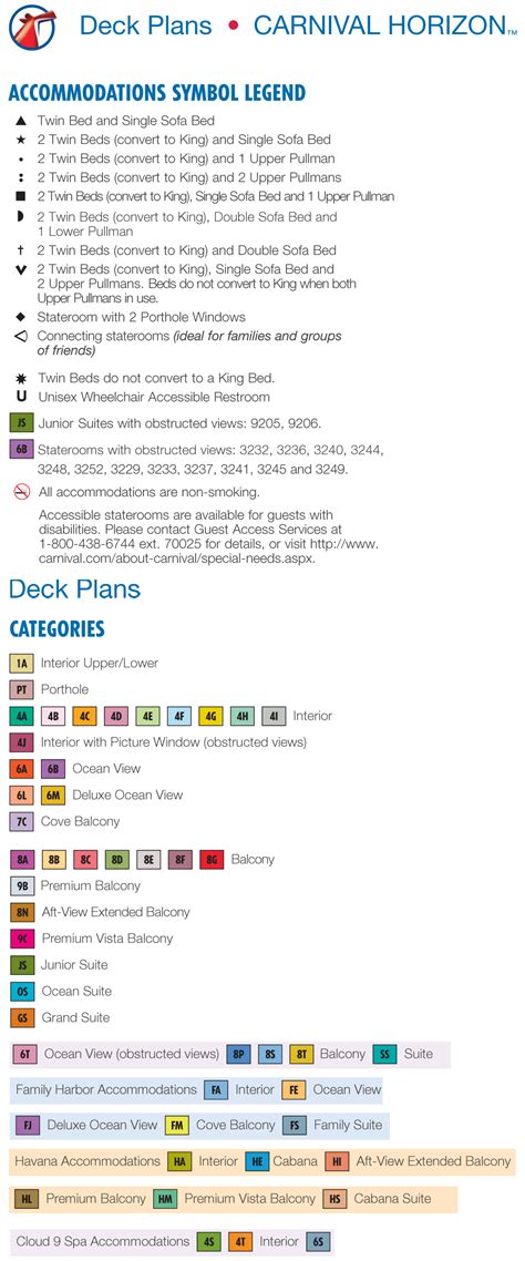 Carnival Horizon Deck Plans