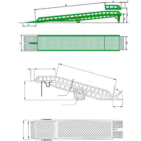 Warehouse mobile loading container level dock ramps | Unracking