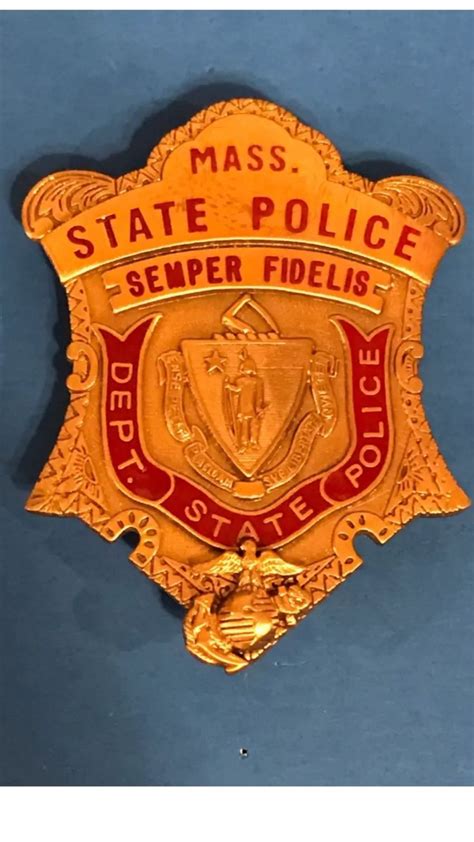 Massachusetts State Police/USMC Badge | Fantasias