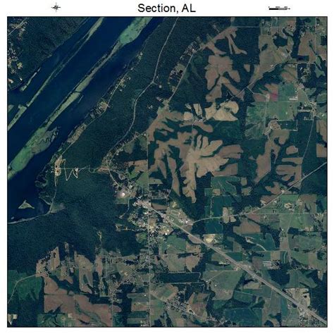 Aerial Photography Map of Section, AL Alabama