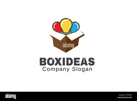 Box Ideas Logo Vector Symbol Design Illustration Stock Vector Image ...