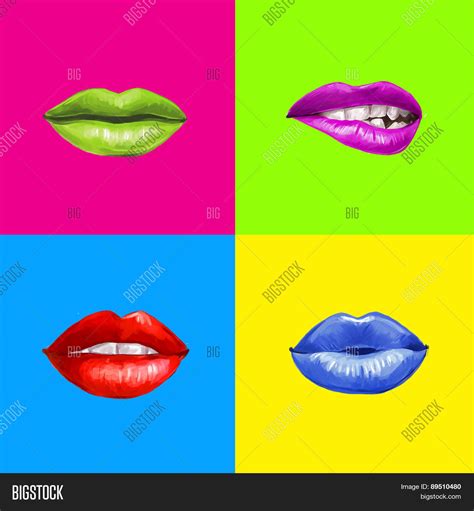 Pop Art Lips.Lips Image & Photo (Free Trial) | Bigstock