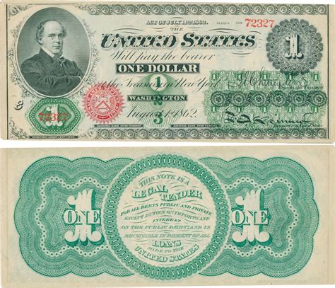 The First Dollar Bill by [U. S. Currency] - 1862 - from Biblioctopus (SKU: 325)