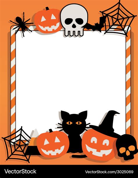 Halloween frame Royalty Free Vector Image - VectorStock