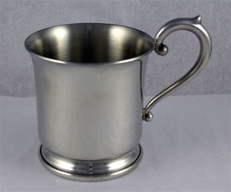 Engraved Pewter Baby Cup